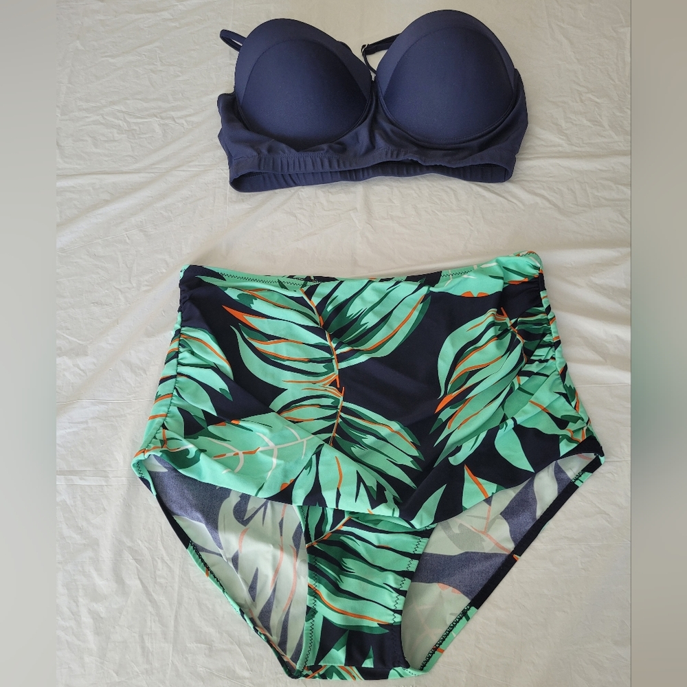 Aixy Woman Vintage  swimsuit  bikini  bathing  suits Retro high.